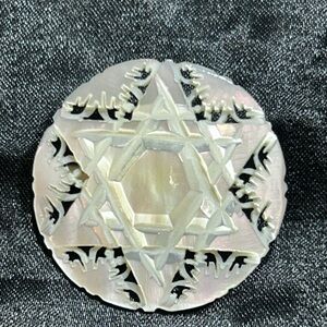 Mother of Pearl Star Brooch